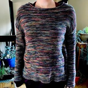 Maurices backless multi-colour knit sweater
